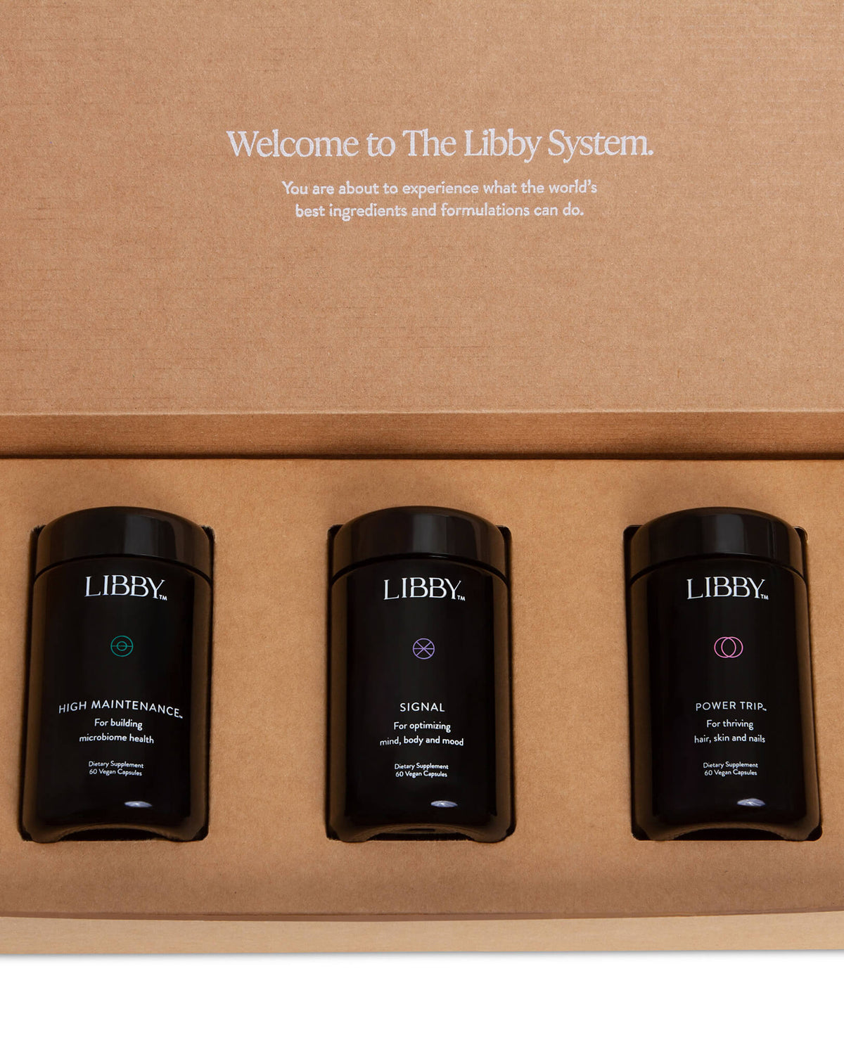 Packaging for The Libby System.