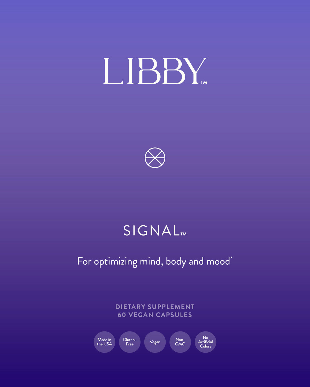 The 90-day Libby System - Signal packaging label.