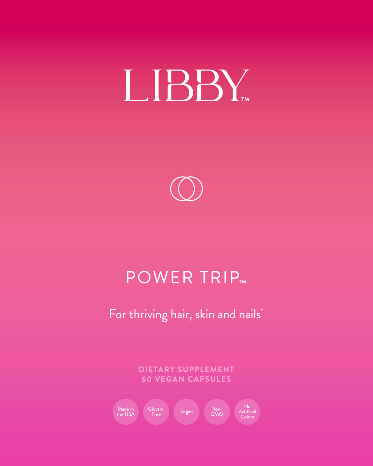 The Libby System - Power Trip packaging label.