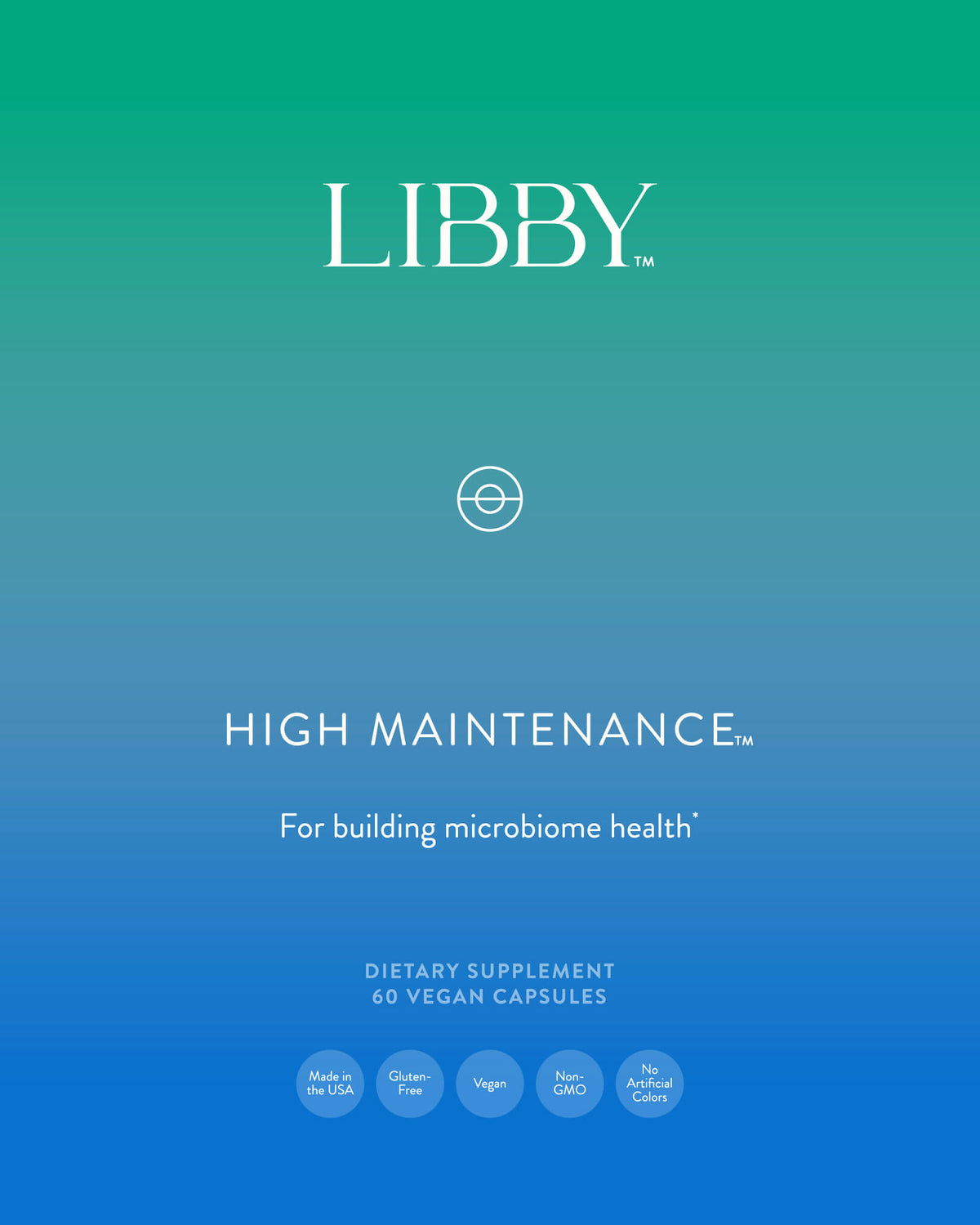 High Maintenance supplement from Libby for building microbiome health.